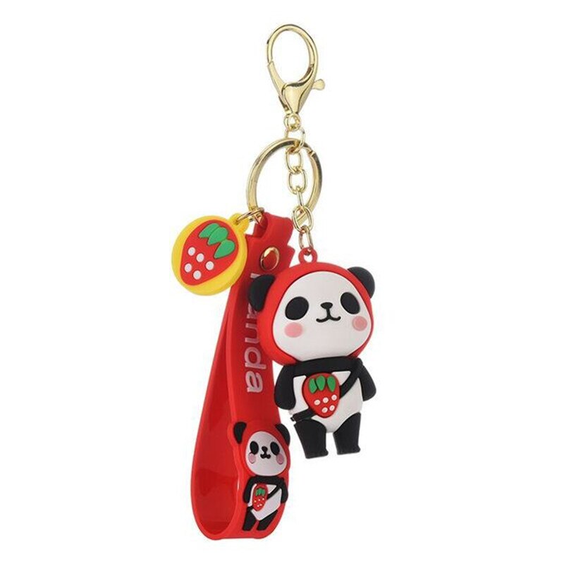 Cute Silicone Panda Keychain - Single Piece