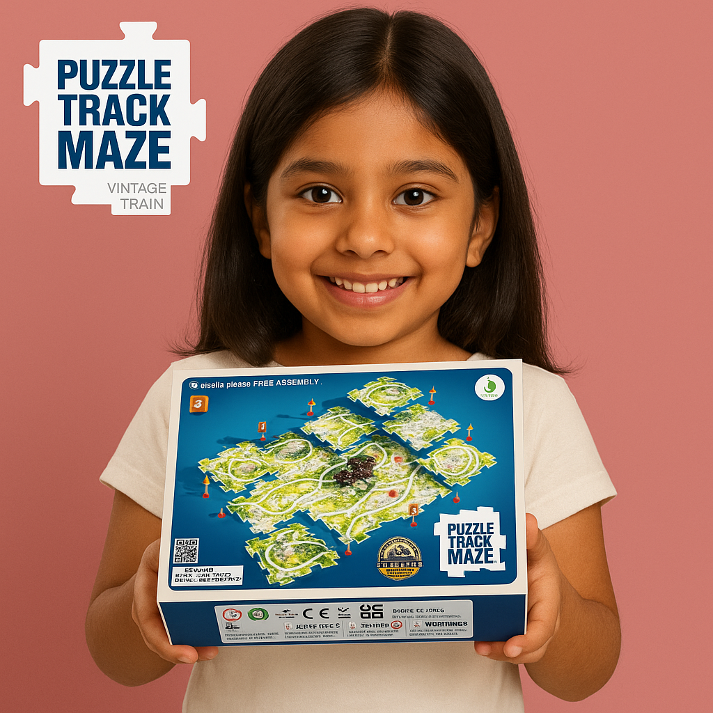 Puzzle track car set