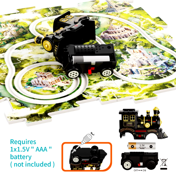 Puzzle track car set