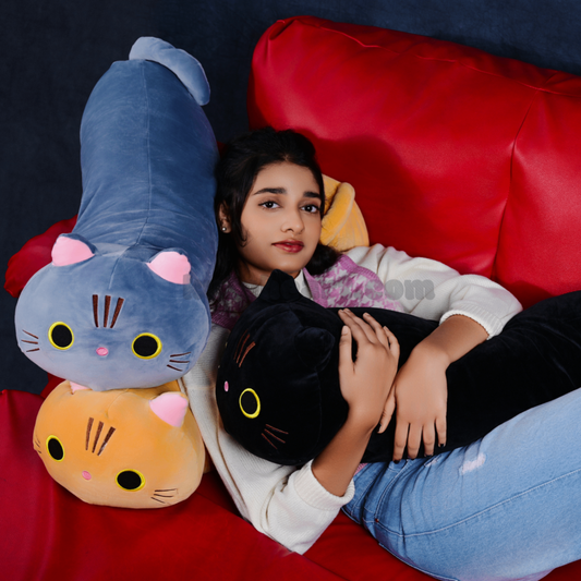 Cute Long Cat hug plushie