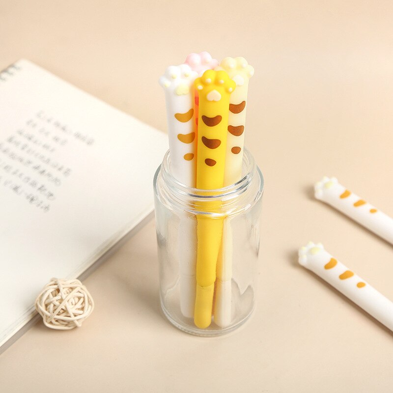 Cute Cat Paw Soft Silicone Gel Pen