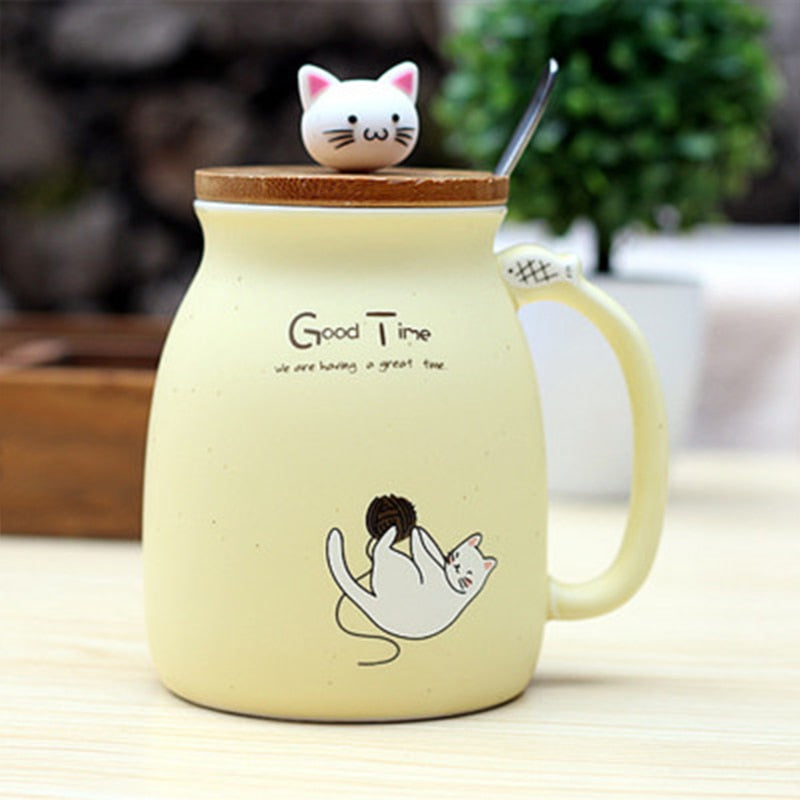 Cute Cat Coffee Ceramic Mug