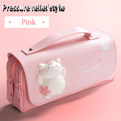 Cute Kawaii Large Capacity Squishy Pencil Case