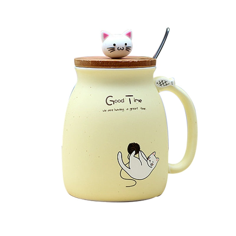 Cute Cat Coffee Ceramic Mug