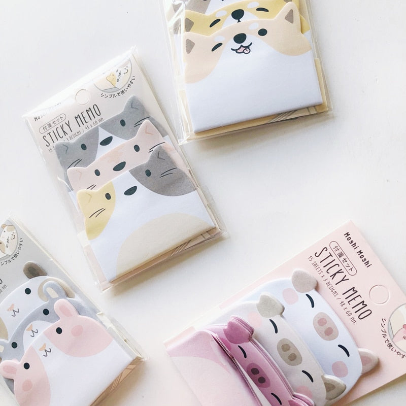 Cute Animal Sticky Notes