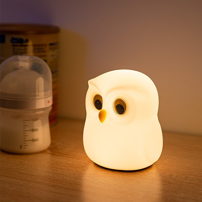 Cute Owl LED Night Lamp with 7 Colour Modes