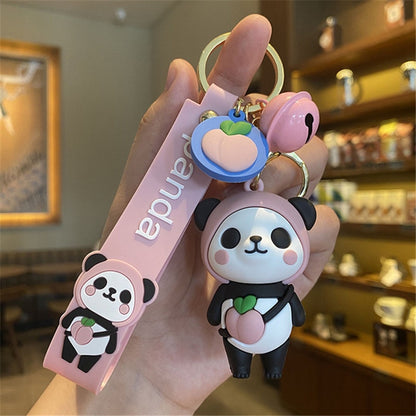 Cute Silicone Panda Keychain - Single Piece