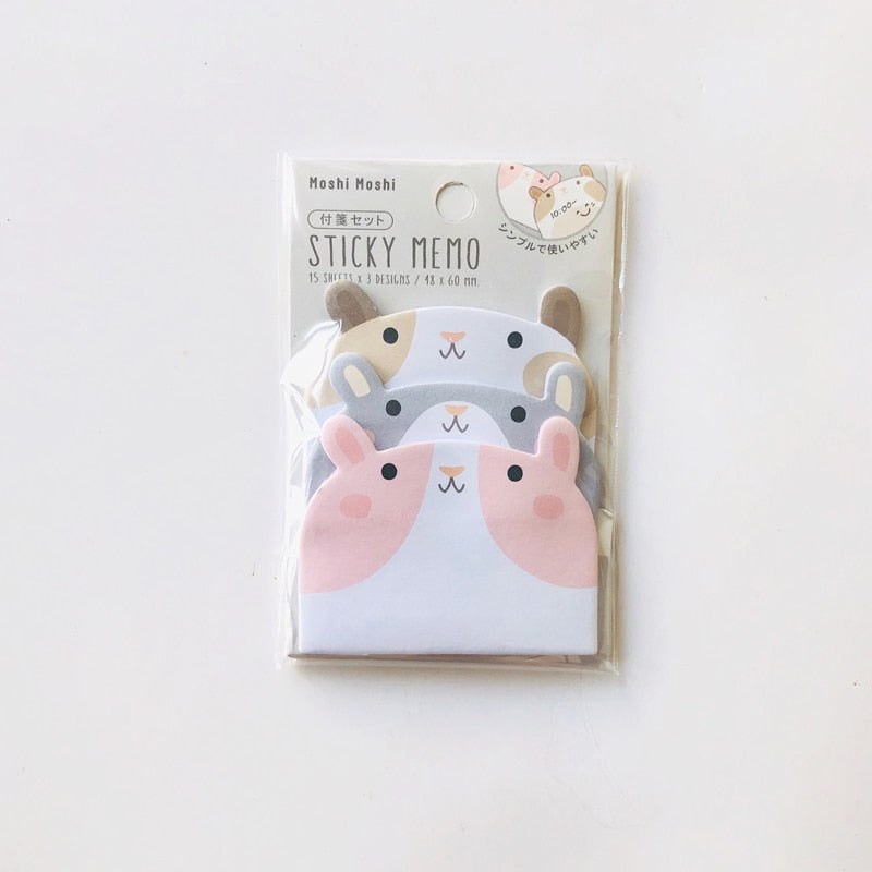 Cute Animal Sticky Notes