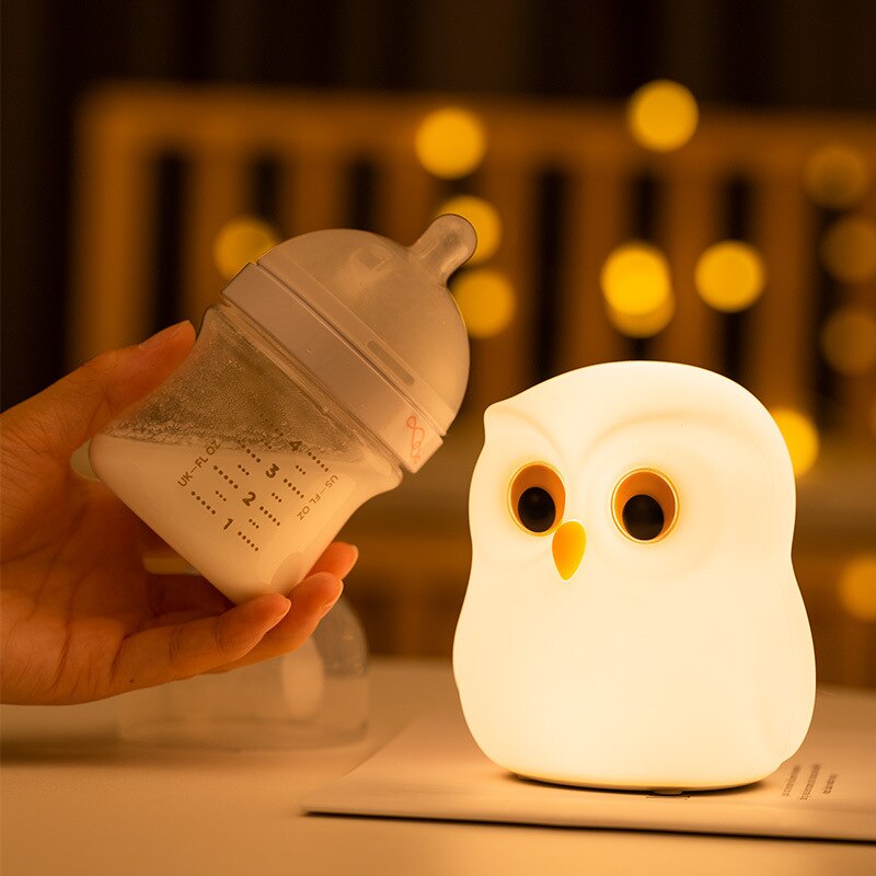 Cute Owl LED Night Lamp with 7 Colour Modes