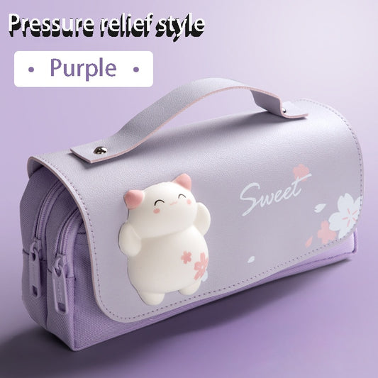 Cute Kawaii Large Capacity Squishy Pencil Case