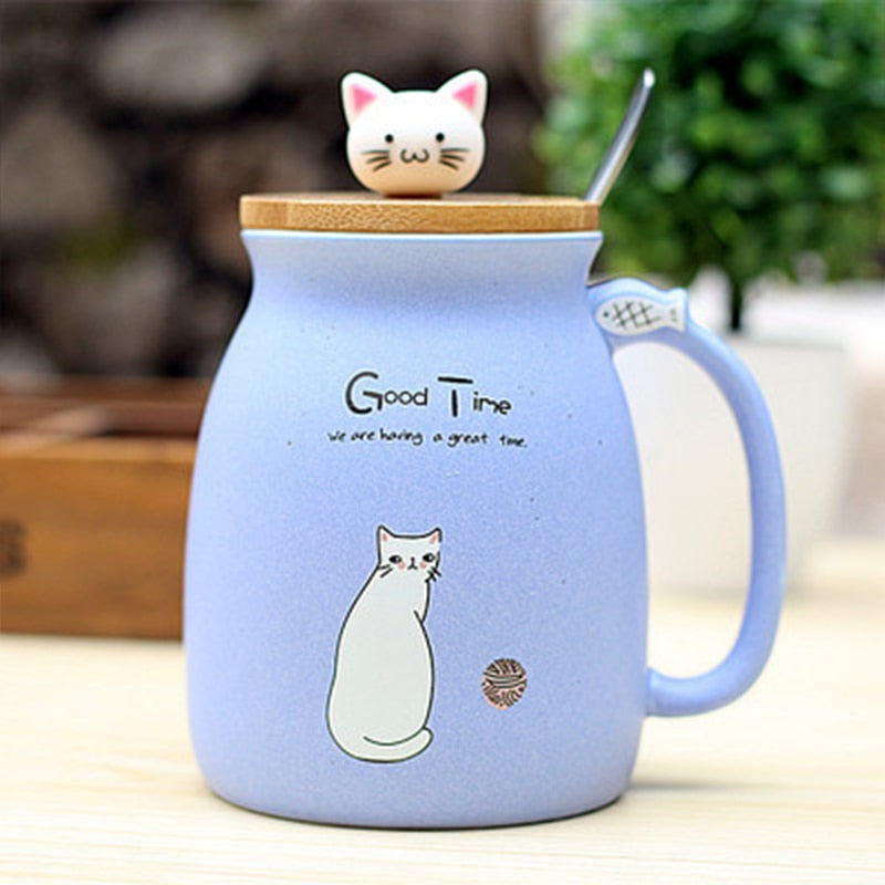 Cute Cat Coffee Ceramic Mug