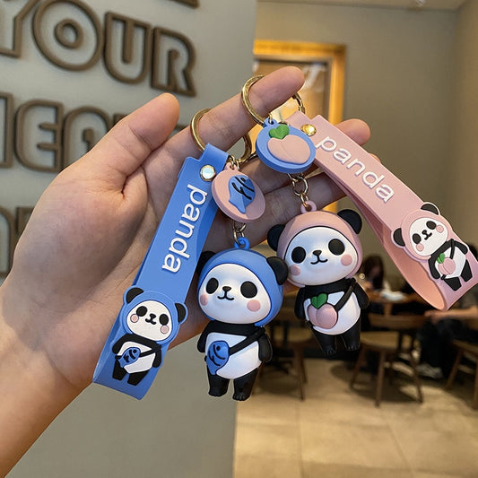 Cute Silicone Panda Keychain - Single Piece