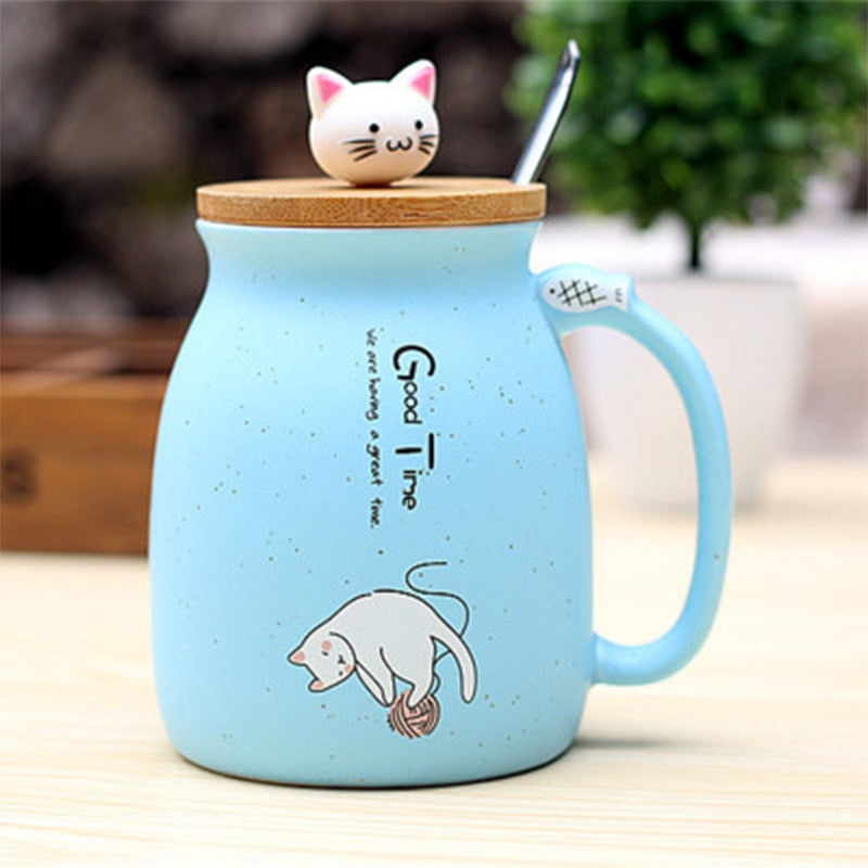 Cute Cat Coffee Ceramic Mug