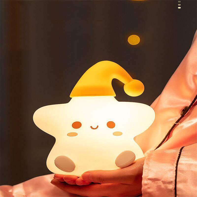 Cute Shining Star LED Night Lamp with 7 Colour Modes