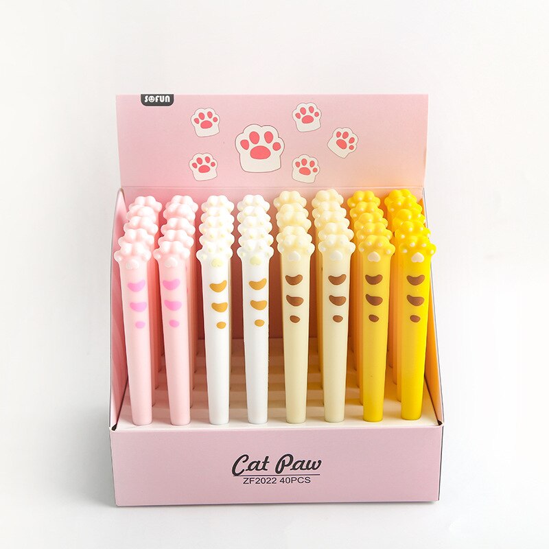 Cute Cat Paw Soft Silicone Gel Pen