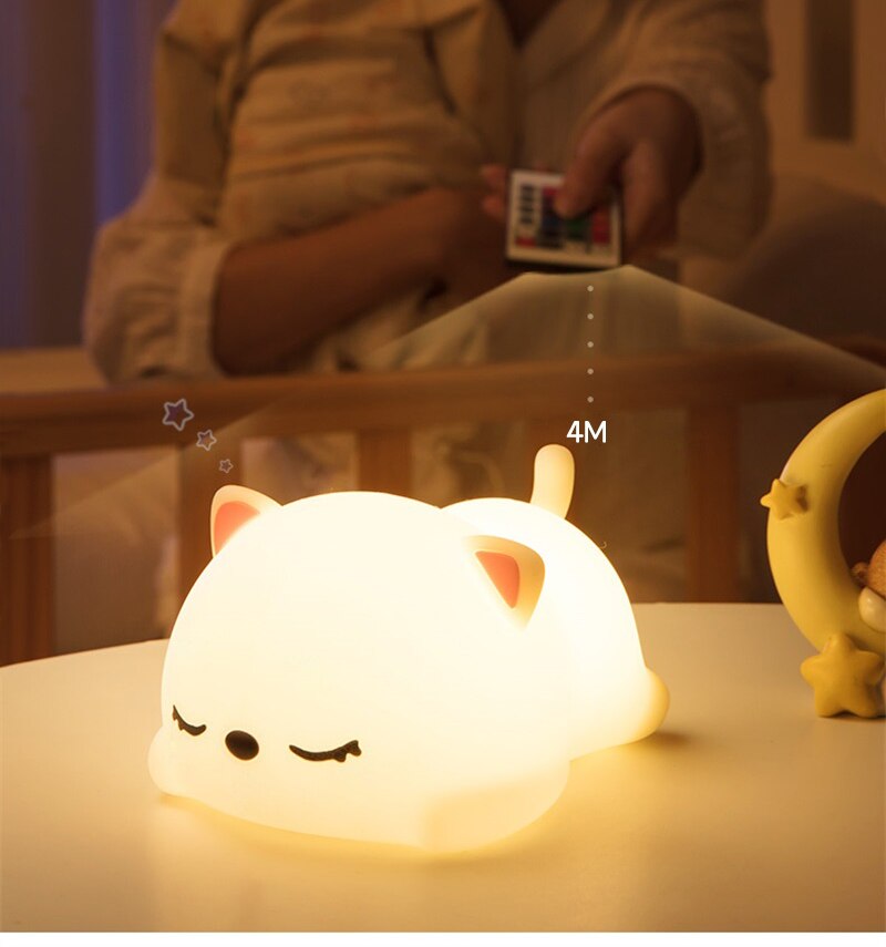 Cute Shining Star LED Night Lamp with 7 Colour Modes