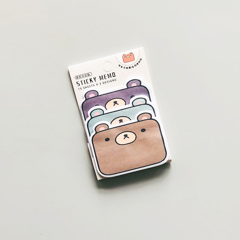 Cute Animal Sticky Notes