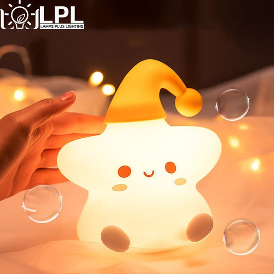 Cute Shining Star LED Night Lamp with 7 Colour Modes